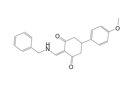 1,3-cyclohexanedione, 5-(4-methoxyphenyl)-2-[[(phenylmethyl)amino]methylene]-
