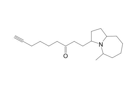 3-(3'-Oxonon-8'-yn-1'-yl)-5-methylpyrrolo[1,2-a]azepane