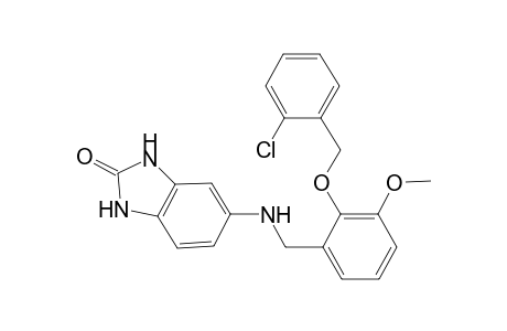 5-({2-[(2-chlorobenzyl)oxy]-3-methoxybenzyl}amino)-1,3-dihydro-2H-benzimidazol-2-one