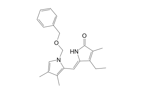 2H-Pyrrol-2-one, 5-[[3,4-dimethyl-1-[(phenylmethoxy)methyl]-1H-pyrrol-2-yl]methylene]- 4-ethyl-1,5-dihydro-3-methyl-, (Z)-