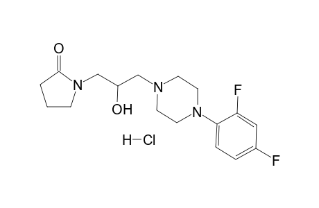 1-{3-[4-(2,4-Difluorophenyl)piperazin-1-yl]-2-hydroxypropyl}-pyrrolidin-2-one dihydrochloride