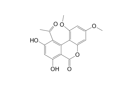 10-acetyl-7,9-dihydroxy-1,3-dimethoxy-6-benzo[c][1]benzopyranone