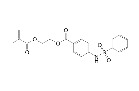 Benzoic acid, 4-[(phenylsulfonyl)amino]-, 2-[(2-methyl-1-oxo-2-propen-1-yl)oxy]ethyl ester