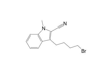 3-(4-Bromobutyl)-1-methylindole-2-carbonitrile