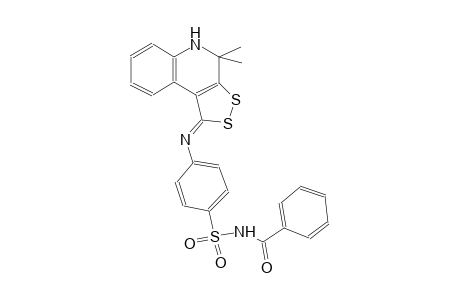 benzenesulfonamide, N-benzoyl-4-[[(1Z)-4,5-dihydro-4,4-dimethyl-1H-[1,2]dithiolo[3,4-c]quinolin-1-ylidene]amino]-