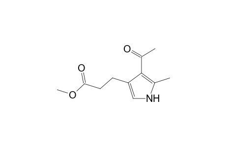 1H-Pyrrole-4-propanoic acid, 3-acetyl-2-methyl-, methyl ester