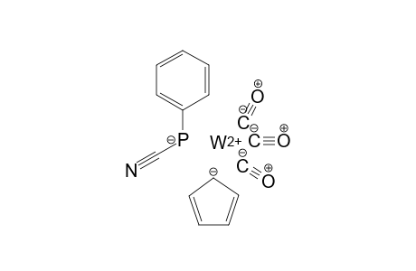 Tungsten(II) cyano(phenyl)phosphanide cyclopenta-2,4-dien-1-ide tricarbonyl