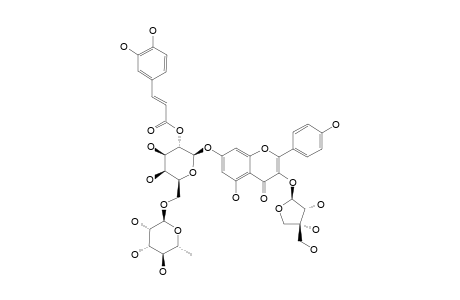 KAEMPFEROL-3-O-BETA-D-APIOFURANOSIDE-7-O-ALPHA-L-RHAMNOPYRANOSYL-(1''''->6''')-O-BETA-D-(2'''-O-E-CAFFEOYLGALACTOPYRANOSIDE)