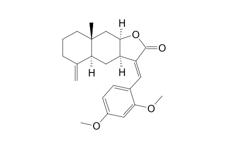 (3aR,4aS,8aR,9aR,E)-3-(2,4-Dimethoxybenzylidene)-8a-methyl-5-methylidenedecahydronaphtho[2,3-b]furan-2(3H)-one