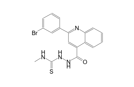 2-{[2-(3-bromophenyl)-4-quinolinyl]carbonyl}-N-methylhydrazinecarbothioamide