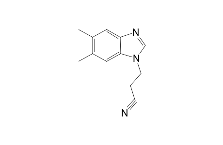 1H-1,3-Benzimidazole-1-propanenitrile, 5,6-dimethyl-