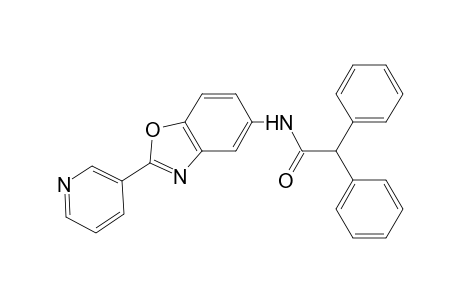 2,2-diphenyl-N-[2-(3-pyridinyl)-1,3-benzoxazol-5-yl]acetamide