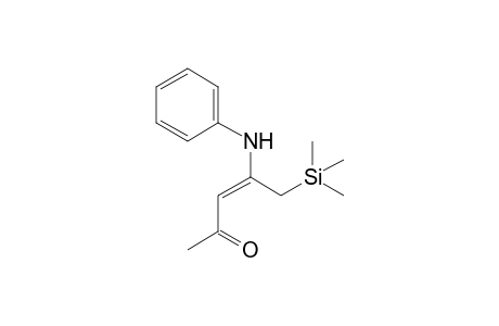 4-(N-Phenylamino)-5-(trimethylsilyl)pent-3-en-2-one