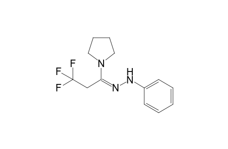 N-(2-Phenylhydrazono-3,3,3-trifluoropropyl)pyrrolidine