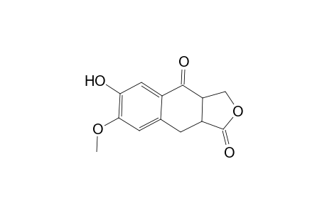 Naphtho[2,3-c]furan-1,4-dione, 3,3a,9,9a-tetrahydro-6-hydroxy-7-methoxy-