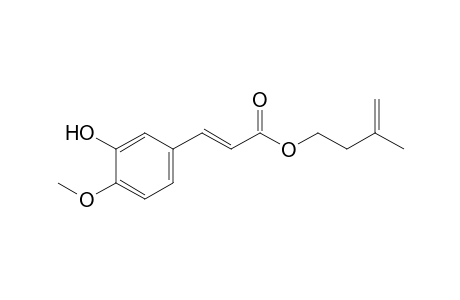 3'-Methyl-3'-butenyl (E)-3-(3"-hydroxy-4"-methoxyphenyl)-2-propenoate