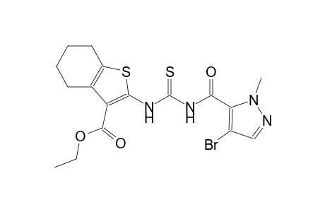 ethyl 2-[({[(4-bromo-1-methyl-1H-pyrazol-5-yl)carbonyl]amino}carbothioyl)amino]-4,5,6,7-tetrahydro-1-benzothiophene-3-carboxylate