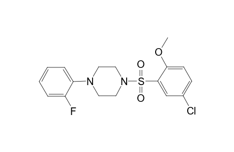 1-[(5-chloro-2-methoxyphenyl)sulfonyl]-4-(2-fluorophenyl)piperazine