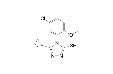 4H-1,2,4-triazole-3-thiol, 4-(5-chloro-2-methoxyphenyl)-5-cyclopropyl-