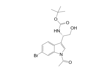 tert-Butyl (S)-N-[1-(Acetyl-6-bromoindolyl-3-yl)-2-hydroxy]ethylcarbamate