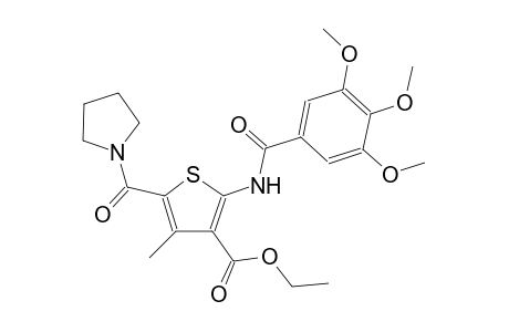 4-Methyl-5-[oxo(1-pyrrolidinyl)methyl]-2-[[oxo-(3,4,5-trimethoxyphenyl)methyl]amino]-3-thiophenecarboxylic acid ethyl ester