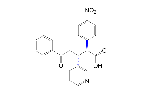 erythro-alpha-(p-NITROPHENYL)-beta-PHENACYL-3-PYRIDINEPROPIONIC ACID