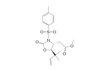 trans-5-(1,1-Dimethylallyl)-4-[(methoxycarbonyl)methyl]-3-tosyl-2-oxazolidinone