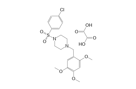 1-((4-chlorophenyl)sulfonyl)-4-(2,4,5-trimethoxybenzyl)piperazine oxalate