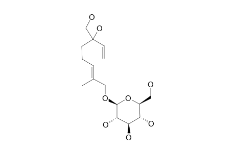 (6E)-3-HYDROXYMETHYL-7-METHYL-OCTA-1,6-DIEN-3-OL-8-O-BETA-D-GLUCOPYRANOSIDE