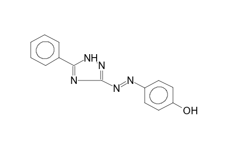 5-PHENYL-3-(4-HYDROXYPHENYLAZO)-1,2,4-TRIAZOLE