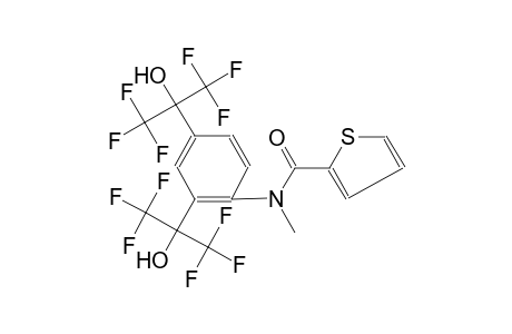 N-[2,4-bis(1,1,1,3,3,3-hexafluoro-2-hydroxypropan-2-yl)phenyl]-N-methyl-2-thiophenecarboxamide