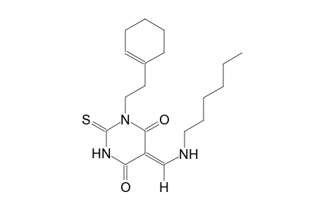 (5Z)-1-[2-(1-cyclohexen-1-yl)ethyl]-5-[(hexylamino)methylene]-2-thioxodihydro-4,6(1H,5H)-pyrimidinedione