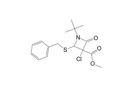Methyl 2-(benzylsulfanyl)-1-tert-butyl-3-chloro-4-oxo-3-azetidinecarboxylate