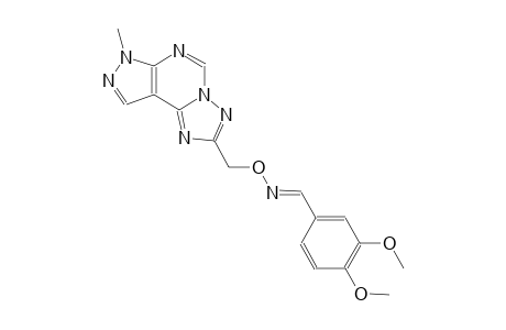 3,4-dimethoxybenzaldehyde O-[(7-methyl-7H-pyrazolo[4,3-e][1,2,4]triazolo[1,5-c]pyrimidin-2-yl)methyl]oxime