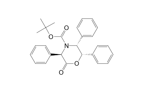 4-Morpholinecarboxylic acid, 2-oxo-3,5,6-triphenyl-, 1,1-dimethylethyl ester, [3R-(3.alpha.,5.beta.,6.beta.)]-