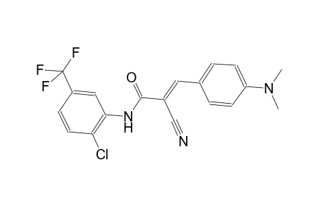 (2E)-N-[2-chloro-5-(trifluoromethyl)phenyl]-2-cyano-3-[4-(dimethylamino)phenyl]-2-propenamide