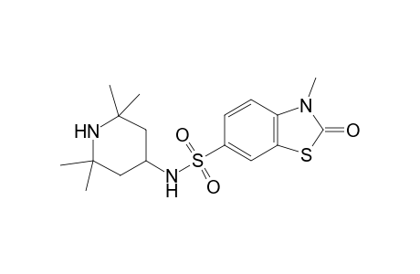 2-keto-3-methyl-N-(2,2,6,6-tetramethyl-4-piperidyl)-1,3-benzothiazole-6-sulfonamide