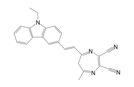 2,3-Dicyano-5-[2-(9-ethyl-3-carbazolyl)ethenyl]-7-methyl-6H-1,4-diazepine