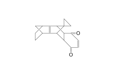 syn-1',2',3',4',8a',9',10',10a'-Octahydro-spiro(cypropane-1,11'-(1,4-9,10)-dimethano-anthracene)-5',8'-dione endo form