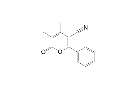 3,4-Dimethyl-2-oxo-6-phenyl-2H-pyran-5-carbonitrile