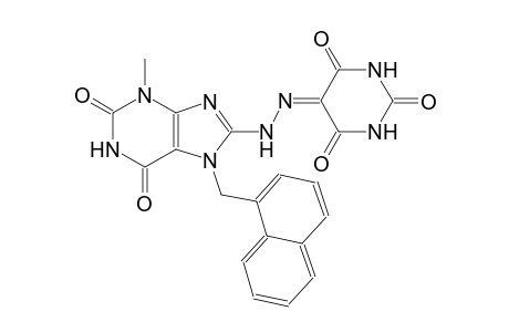 2,4,5,6(1H,3H)-pyrimidinetetrone 5-{[3-methyl-7-(1-naphthylmethyl)-2,6-dioxo-2,3,6,7-tetrahydro-1H-purin-8-yl]hydrazone}