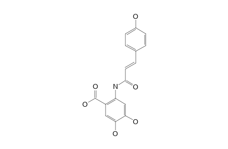 TRANS-2-[3-(4-HYDROXYPHENYLPROPENOYL)-AMINO]-4,5-DIHYDROXYBENZOIC-ACID