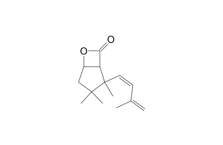 3,3,4-trimethyl-4-[(1Z)-3-methylbuta-1,3-dienyl]-7-oxabicyclo[3.2.0]heptan-6-one