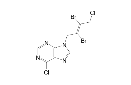 N9-[(E)-2',3'-DIBROMO-4'-CHLORO-2'-BUTENYL-1'-YL]-6-CHLORO-PURINE