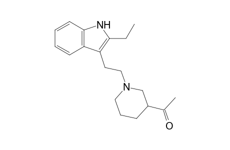 2-Ethyl-3-[2'-(3''-acetylpiperidino)ethyl]-indole