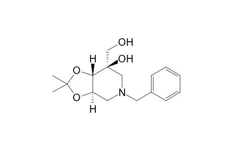 (3aR,7R,7aS)-5-Benzyl-7-(hydroxymethyl)-2,2-dimethyl-hexahydro[1,3]dioxolo[4,5-c]pyridin-7-ol