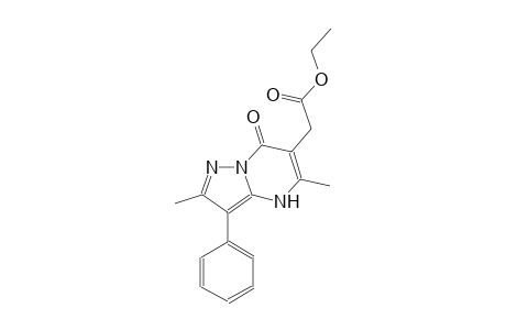 pyrazolo[1,5-a]pyrimidine-6-acetic acid, 4,7-dihydro-2,5-dimethyl-7-oxo-3-phenyl-, ethyl ester