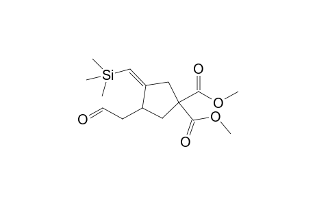 1-[(Trimethylsilyl)methylene]-2-(formylmethyl)-4,4-bis(methoxycarbonyl)-cyclopentane