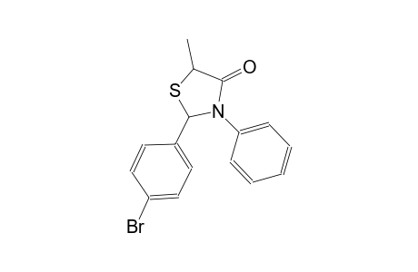 4-thiazolidinone, 2-(4-bromophenyl)-5-methyl-3-phenyl-
