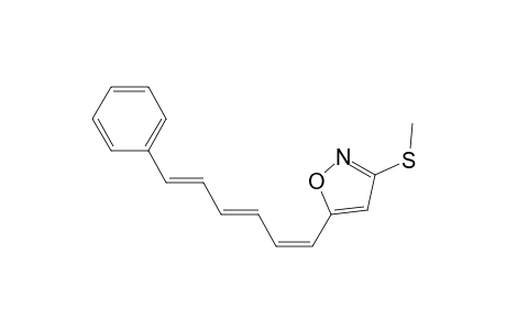 3-Methylthio-5-(6-phenyl-1,3,5-hexatrienyl)isoxazole